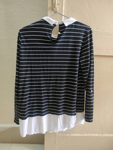 DNMX Striped Twofer Top