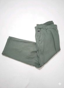 Olive Green Casual Trousers