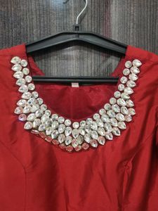 Red Party Wear Gown