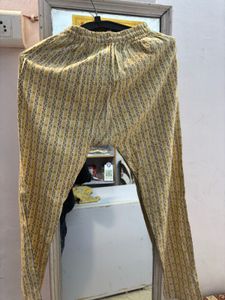 Yellow Printed Kurta