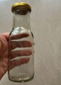 Set Of 6 Glass Bottles