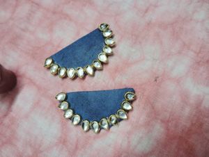 Kundan Stone Earings Blue