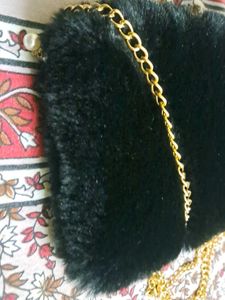 fur sling bag