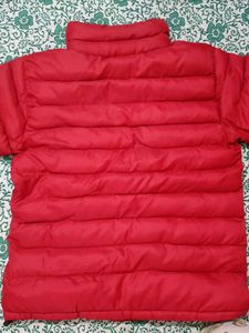 Red North Face Puffer Jacket