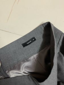 Gray Corporate Aesthetic Skirt