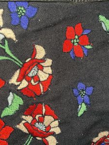(BAGS TO DONATE) Floral Print DARK BLUE Tote Bag