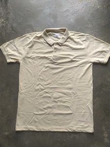 Casual Beige Polo Shirt