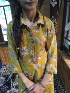 Floral Print Caurt Set For 10 To 14 Year Old Girls