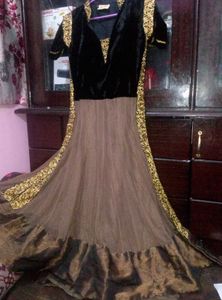 Anaarkali Gown Welwet Top
