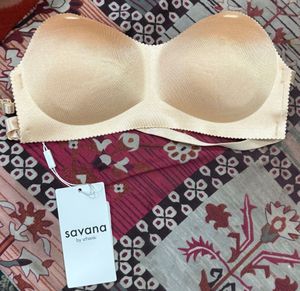 Savana Beige Strapless Bra