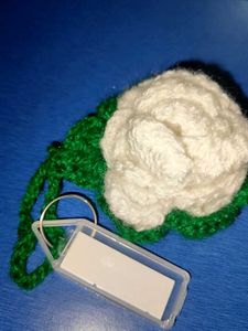 Crochet Flower Keychain