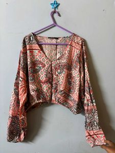 Floral Print Crop Top