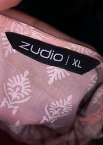 Peach Tunic Top with Lace Sleeves