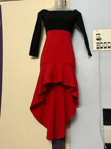 Yk2 Pinterest Black &amp; Red Party Dress