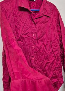 Red Silk SHIRT