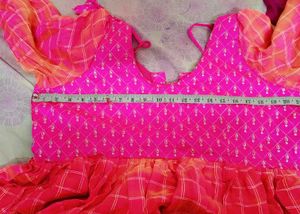 Pink &amp; Orange Checkered Dress