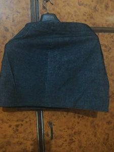 Black Charcoal Mini Skirt Coatrize