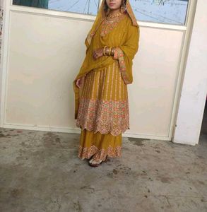 Pure Crepe Pakistani Dress