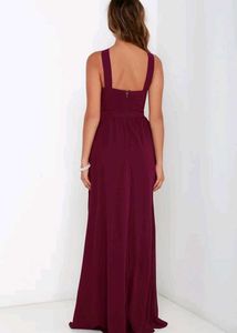 sale ❗🎊🎉Elegant Burgundy Maxi Dress