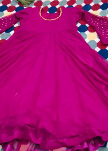 Anarkali In Purple Colour