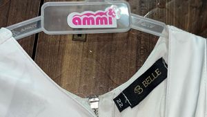 White Dress Skirt Nd Top