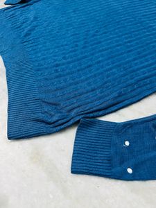 Blue Polka Dot Sweater