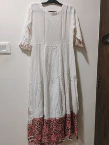 Embroidered White Kurta
