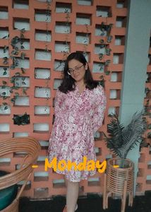 Pink Paisley Print Dress