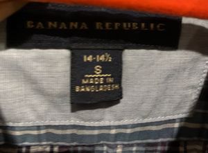 Banana Republic Gingham Shirt S