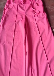 Pink Wide Leg Pants