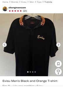 Evisu Tiger Collar Polo
