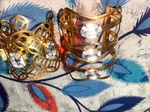 Gold Tone Cuff Bracelets