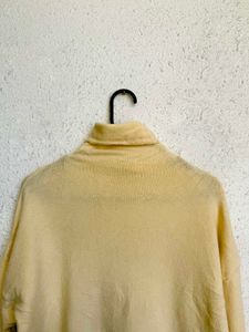 Cream Turtleneck Sweater