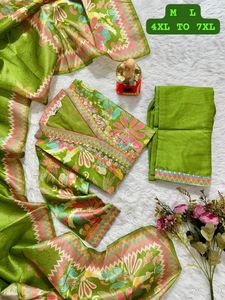 Kurti With Pant And Dupatta Set