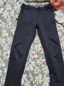 Navy Blue Slim Fit Trousers
