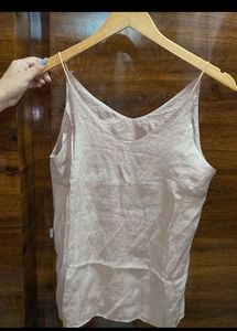 Linen Khaki Brown Top Women