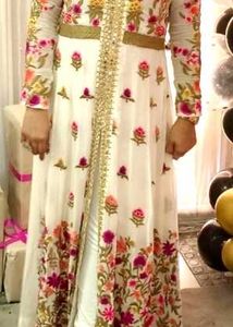 Floral Embroidered Anarkali Kurti