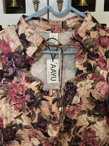 Floral Print Shirt Dress