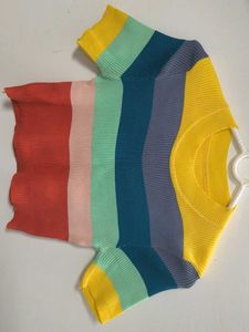 Striped Knit Top