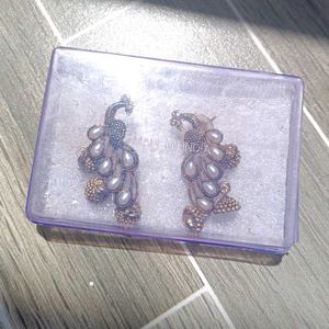 Peacock Jhumka Earrings