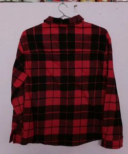 ZARA Men&#39;s/Boy&#39;s Red Check Shirt
