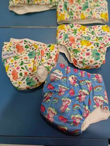 Baby Cloth Diapers With Inserts, 3