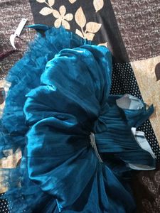 Teal Tulle Party Dress