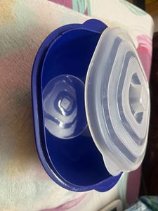Microwaveable Blue Container