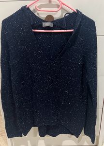 Dark blue Knitted sweater