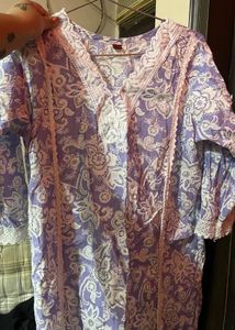 Floral Print Kurta