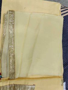 Cotton Unstitched Suit With Chiffon Dupatta