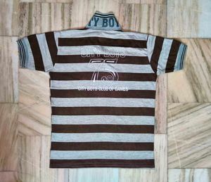 Boys Stripes Collar T-Shirt Half Sleeves