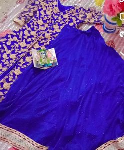 Blue 💙 Lehenga Frock Is So Beautiful 😍