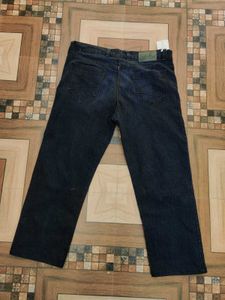 baggy dark blue jeans